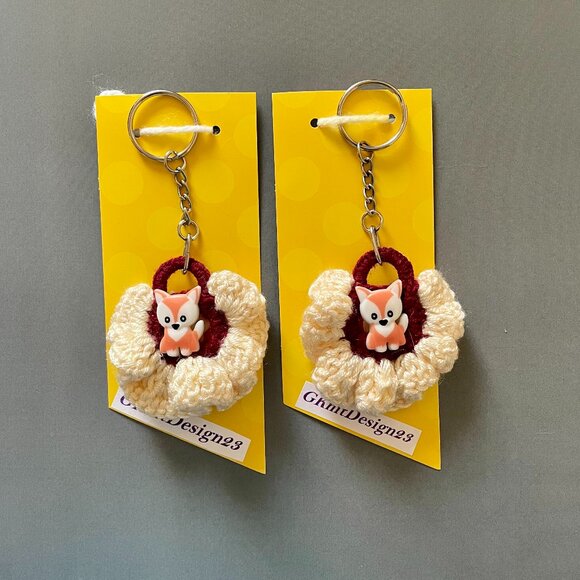 Crochet Keychains, Lightweight Charm Set, Backpack Charms, Keychain Charm - Picture 1 of 7